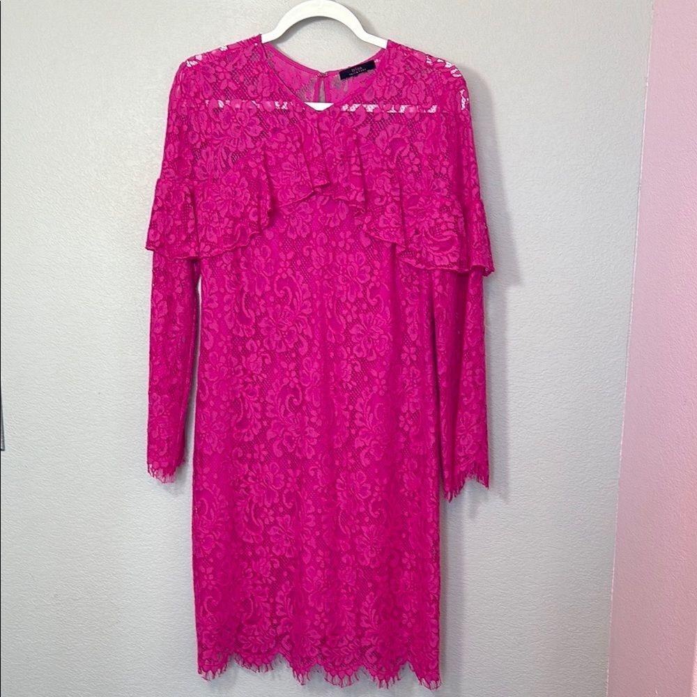 Trina Turk Vintage Lace Sheath Dress-Small. B81